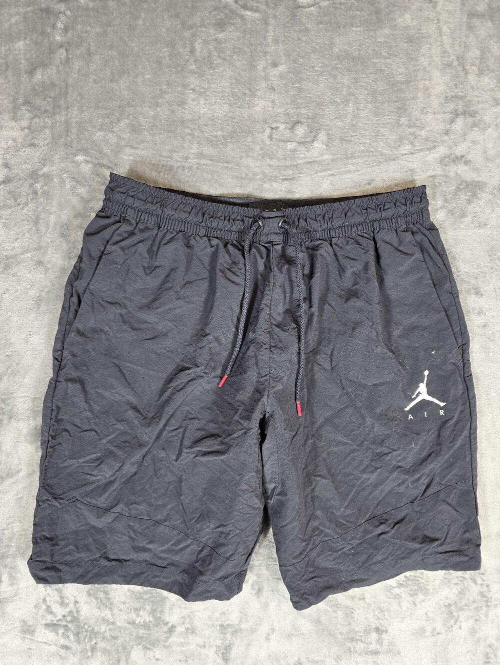 Nike Air Jordan Nylon Running Shorts Size Youth XL Fits Men's Medium Black